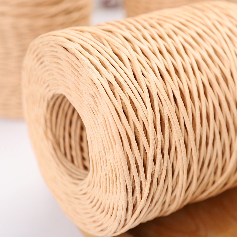 150meters 2mm Diameter Natural Paper String Paper Ribbon Perfect for Wrapping and DIY Decoration