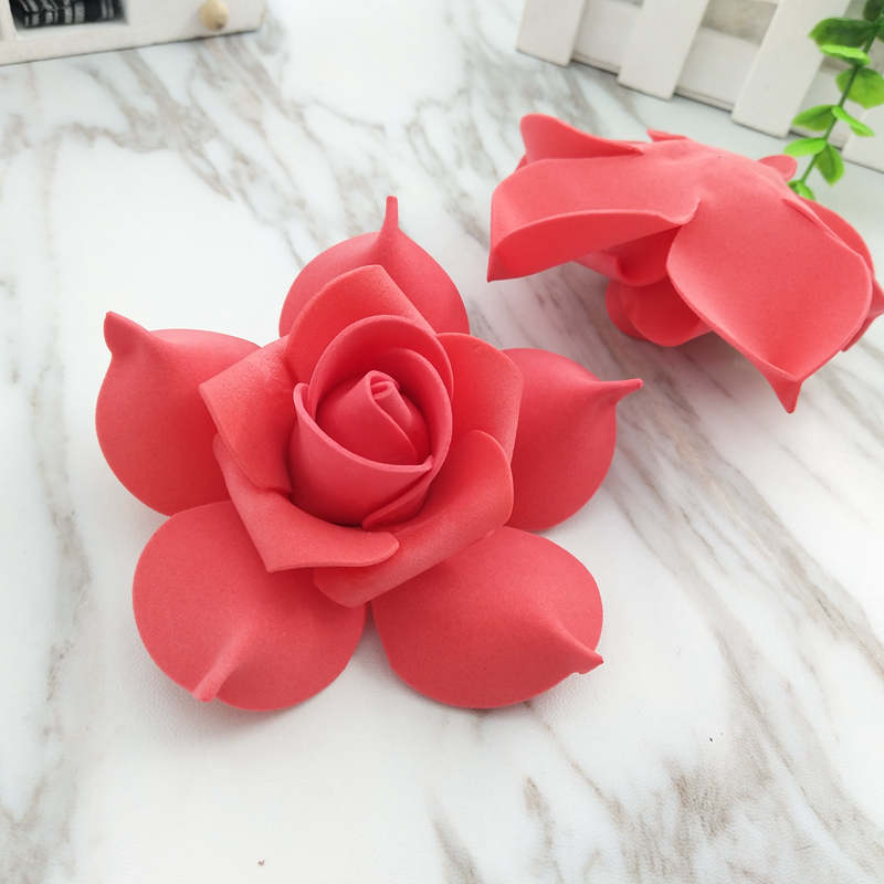 Tee itsesimulaatio pe foam rose kukka pallo kukka-asetelma kaaria 4.5 cm 5 kpl