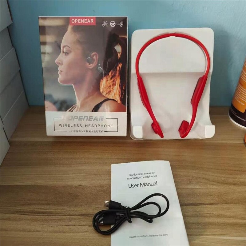 H12 Draadloze Bluetooth Beengeleiding Koptelefoon Stereo Oordopjes Sport Waterdichte Hoofdtelefoon Noise Cancellation Headset Met Microfoon