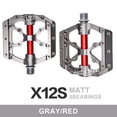 MZYRH mountain bike pedal bicycle pedal aluminum alloy bearing Palin road bike folding car universal cross-border: Sandblasting-4
