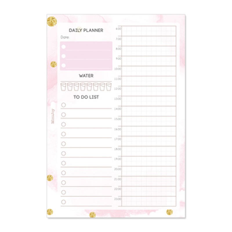 Yiwi 40 SHEET Fantasy Diary Plan Timeline Filler Pages A5/A6 Spiral Notebook Filler Paper For Filofax Diario Planner Inner Pages