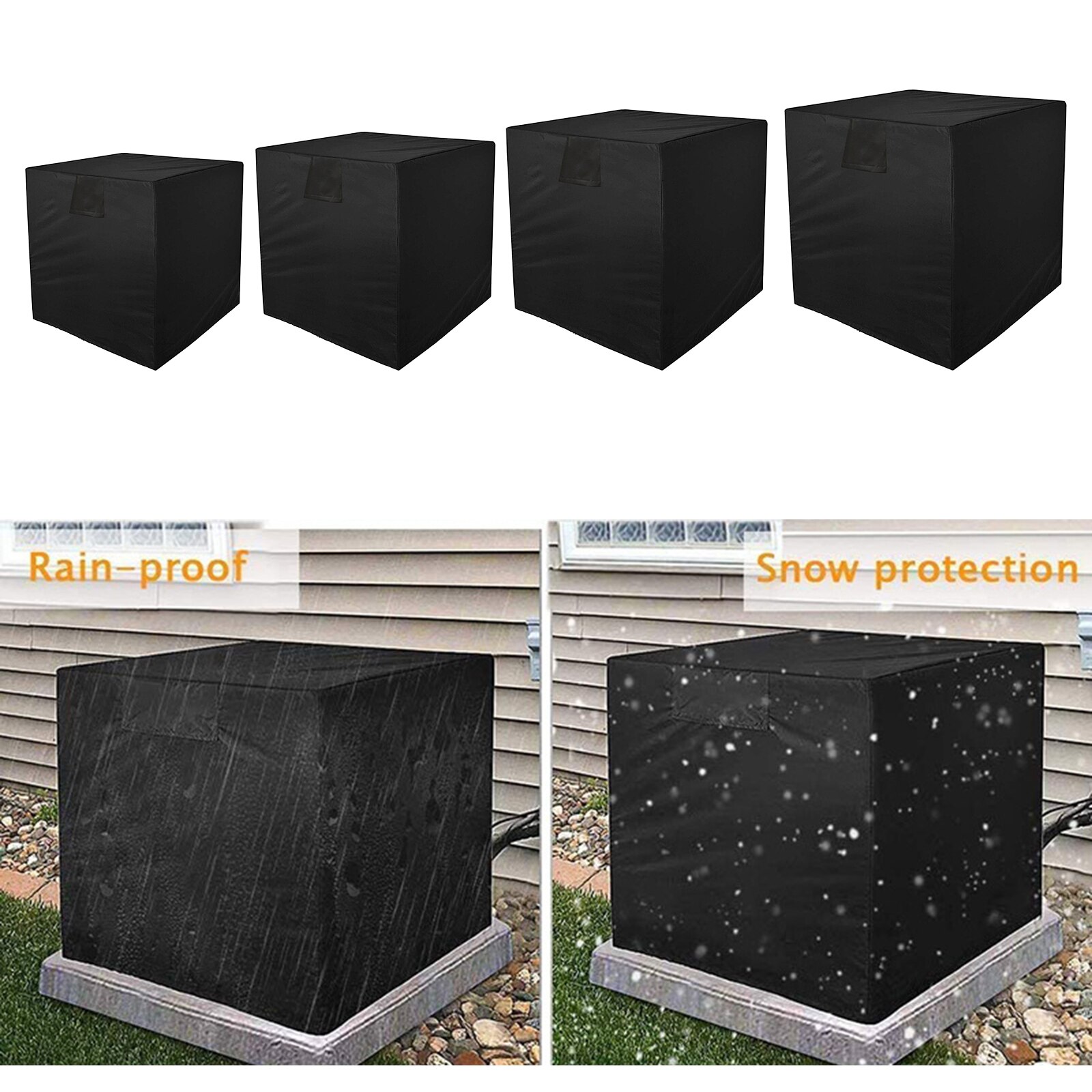 Window Air Conditioner Cover for Outside AC Units, Outdoor Waterproof Rain Weather Windows AC Unit Protect Covers