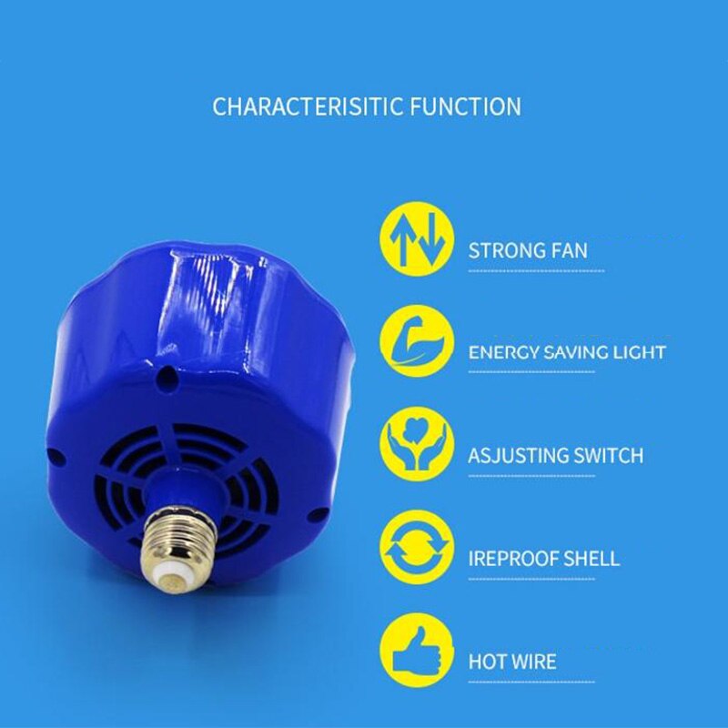 Lampe chauffante lampe chauffante réglable pour incubateur poulets oiseau poussin régulateur de température chauffage outil de ferme