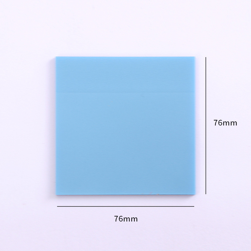 Bloc de notas transparente para mascotas, 50 hojas, planificador de notas adhesivas, pegatina, Bloc de notas, suministros escolares, papelería para estudiantes: YELLOW