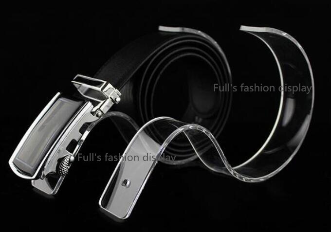 counter Acrylic Belt Display Stand Waistband Stand Belt Display Rack Belt Holder belt holder rack 10pcs