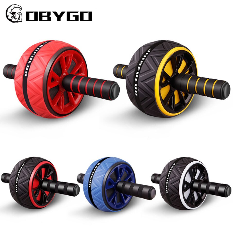 GOBYGO – rouleau AB avec tapis, roue abdominale, unisexe, entraîneur d&#39;exercices abdominaux, gymnastique à domicile, entraînement de boxe, équipement d&#39;entraînement physique