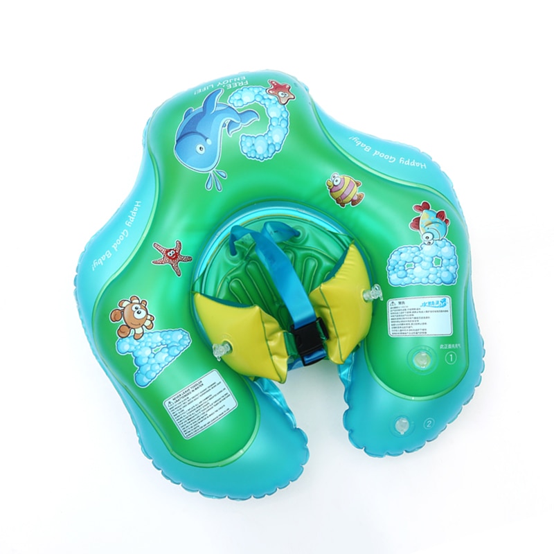 Baby simring uppblåsbar spädbarn armhåla flytande barn simbassäng tillbehör cirkel bad uppblåsbar dubbla flott ringar leksak