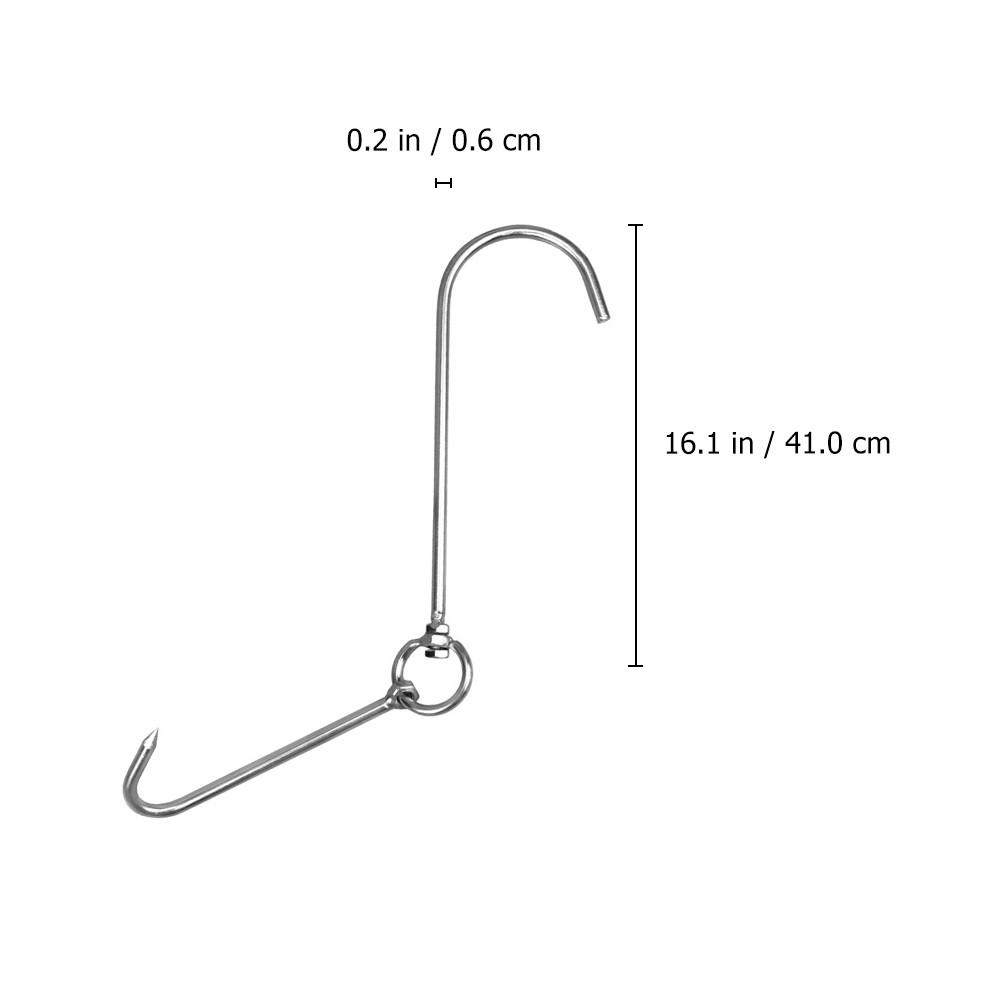 Roast Duck Meat Hook Stainless Steel Bacon Meat Hook Meat Hook for BBQ Grill