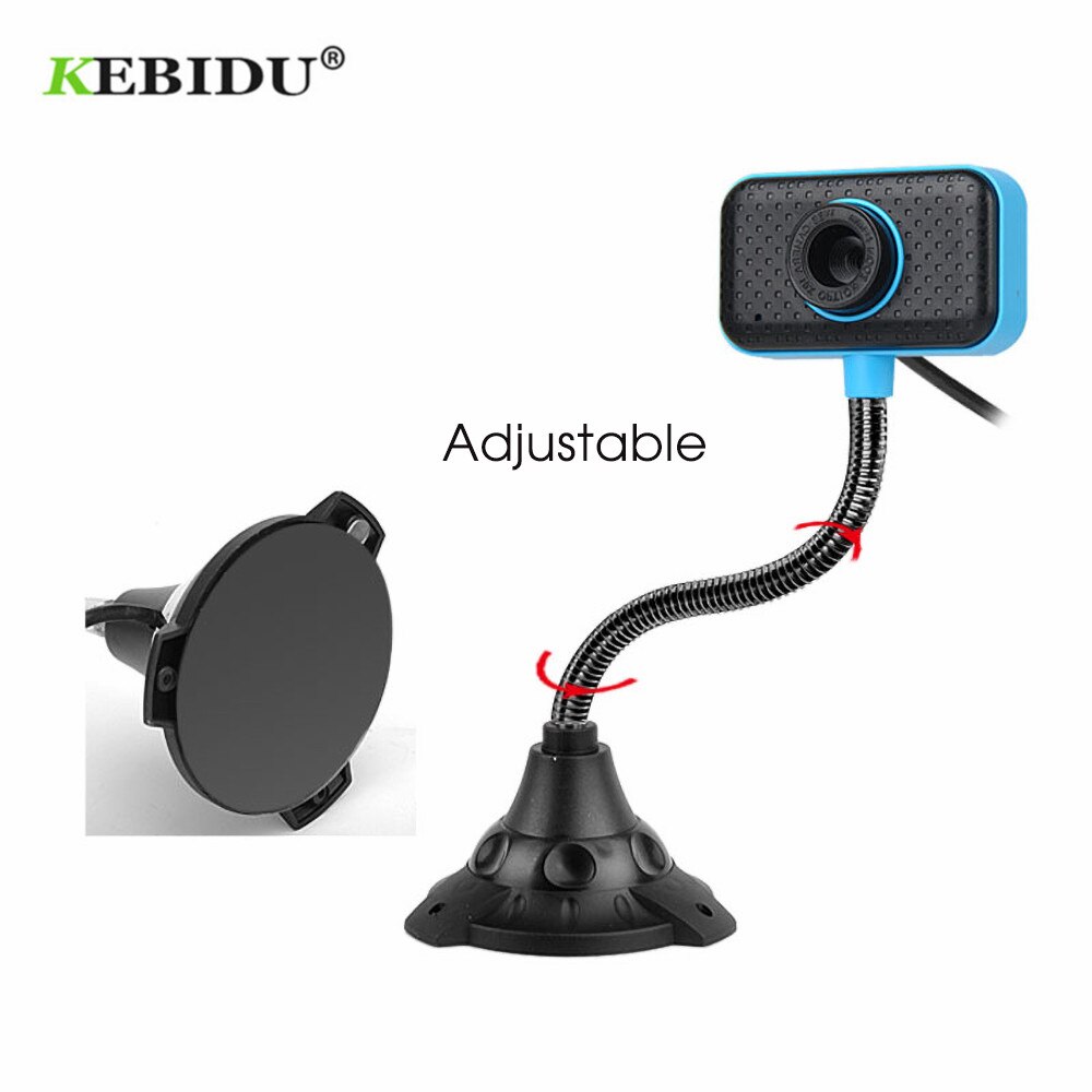 KEBIDU USB 2.0 50.0M PC Camera Computer Cameras 6 LED HD Webcam Web Cam with MIC for PC Laptop Camera