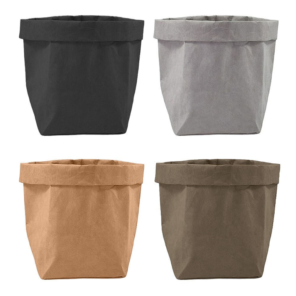 Waschbar Kraft Papier Tasche Anlage Blumen Topf Multifunktions Hause Lagerung Tasche Wiederverwendung Kunst Vase Topf Reusable Für Wohnkultur