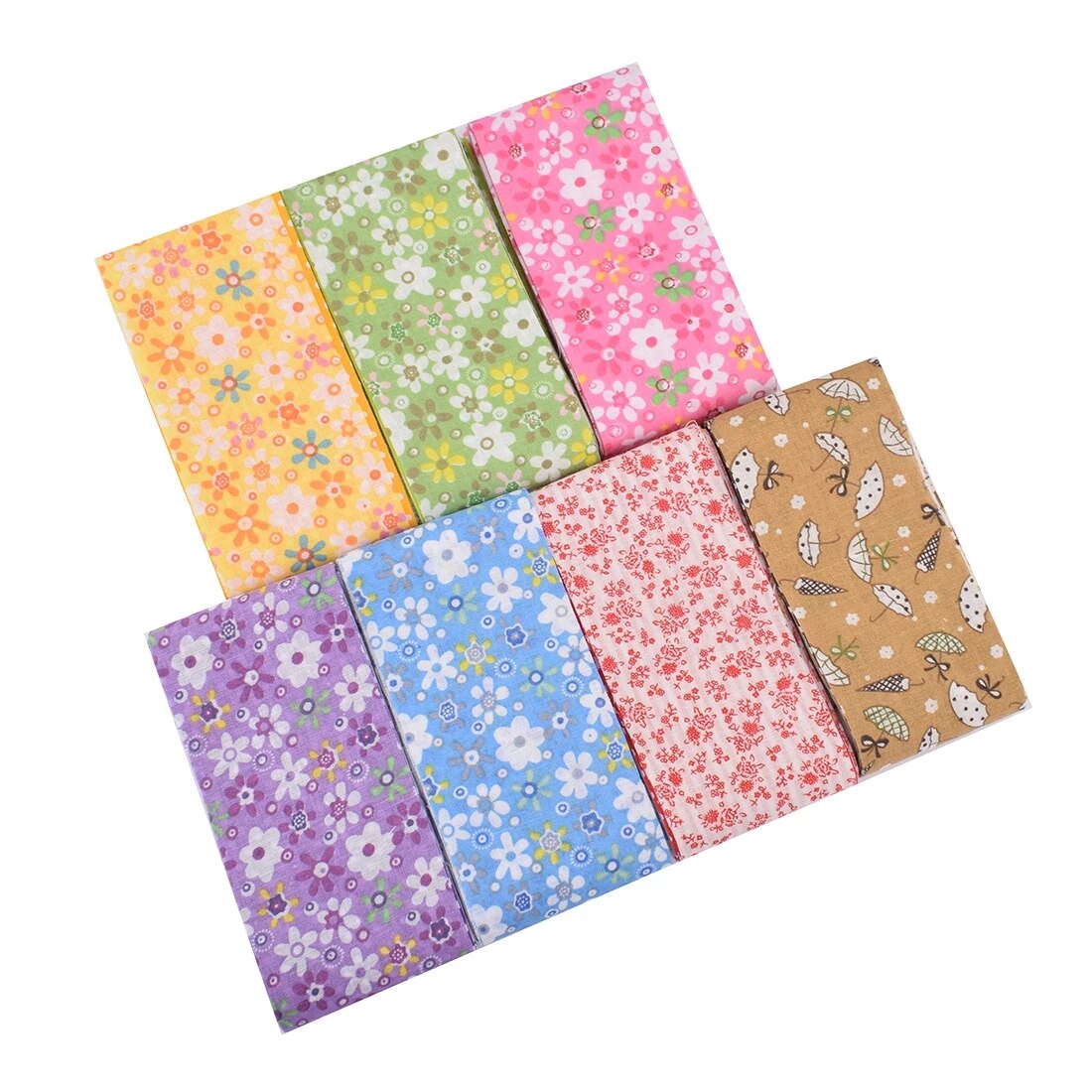 Telas de algodón fino de baja densidad, tela de retazos de tiras, Material de costura y acolchado para bricolaje, accesorios hechos a mano, 6x10 0cm/tobillo