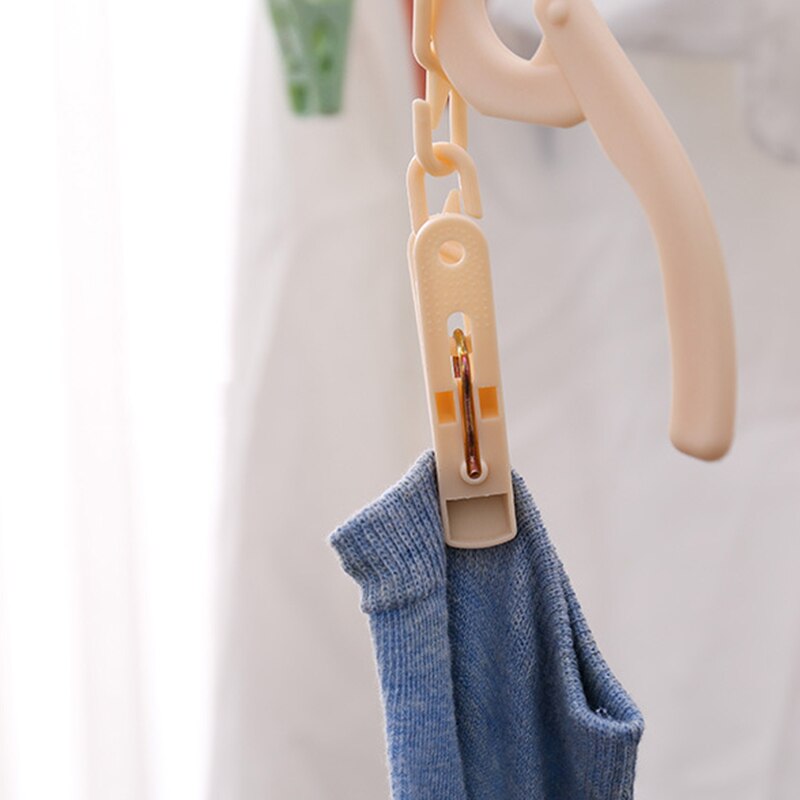 Grucce pieghevoli Esterno Portatile antiscivolo Gancio Appendiabiti Portatile Da Viaggio di Stoffa Appendiabiti Molletta Asciugamano Calzino di Immagazzinaggio guardaroba Organizer
