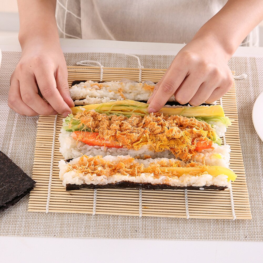 1 Set Praktische Beginner Bamboe Draagbare Beginner Sushi Kit Sushi Maken Tool Sushi Maker Kit Voor Diy Restaurant Home Hotel