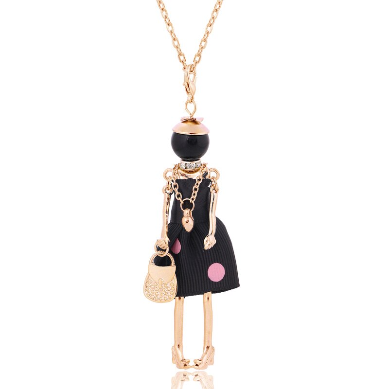 Verklaring Ketting Hanger Leuke Sieraden Lady Lange Ketting Vrouwen Bloem Charms Hanger Bohemian Maxi Accessoire