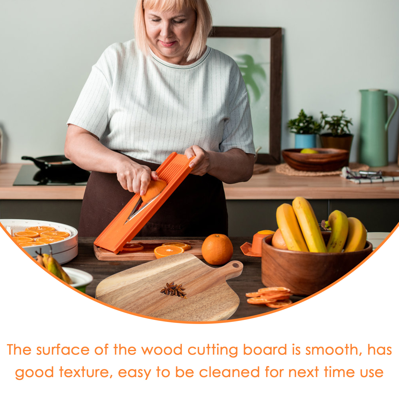 Multipurpose Acacia Wood Cutting Board Kitchen Household Chopping Cheese Fruit Board Outdoor Portable Slicing Boards Dining Bar