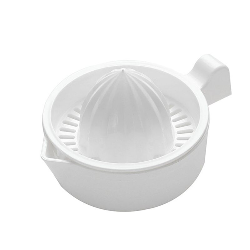 Mini Plastic Dubbele Laag Huishouden Handmatige Citruspers Oranje Citroen Fruit Knijper Cup Met Handvat Schenktuit Draagbare