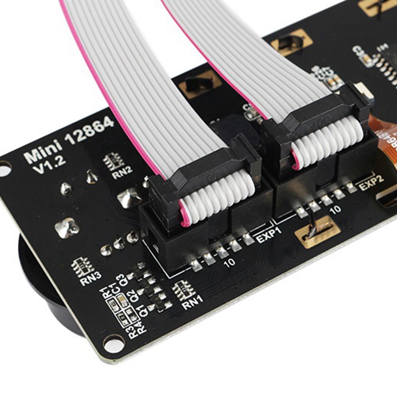 MINI12864 LCD Display Screen 5V For Marlin DIY With SD Card Holder, Print Accessories For Voron V2.4,RGB Backlight White