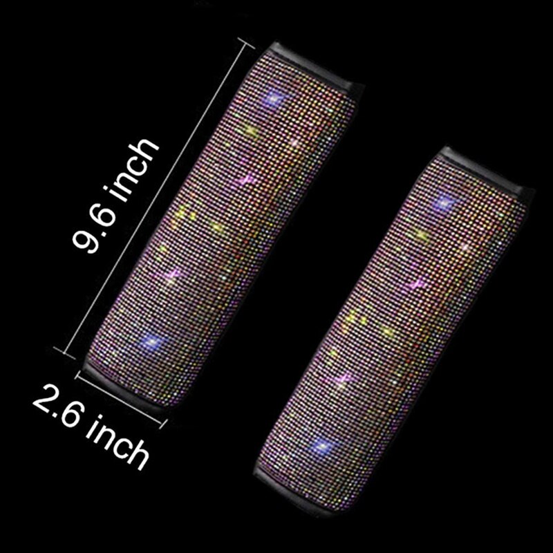 rhinestone bilbelte skulderputer vann diamant bil dekorasjon tilbehør til damer bil skulderputer