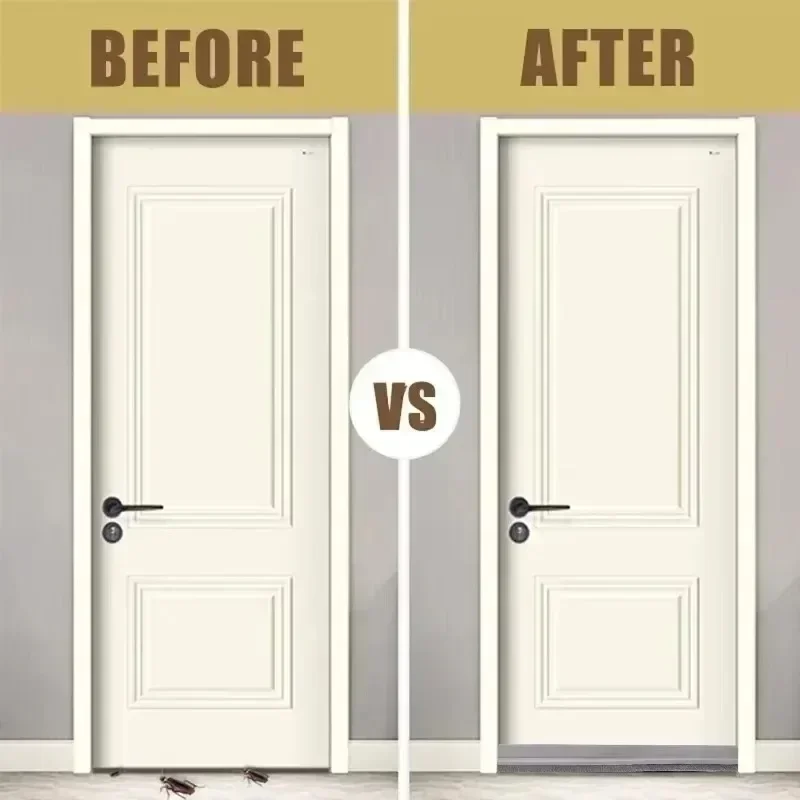 Door Sealing Strip Self-adhesive Door Bottom Gap Filling Sealing Strips Insect Proof Brush Strip Windproof Soundproof Door Tape