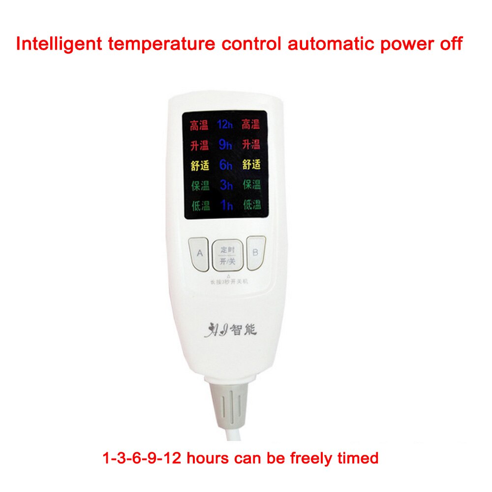 Elektrische deken dikkere verwarming dubbele lichaamswarmer 180 x 150cm verstelbare verwarmde deken thermostaat flanellen verwarmingsdeken