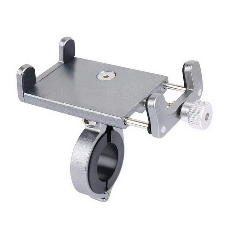 Aluminum Bicycle Phone Holder For Smartphone Outdoor Adjustable Support GPS Bike Phone Stand Mount Bracket Bicycle Accessories: Titanium