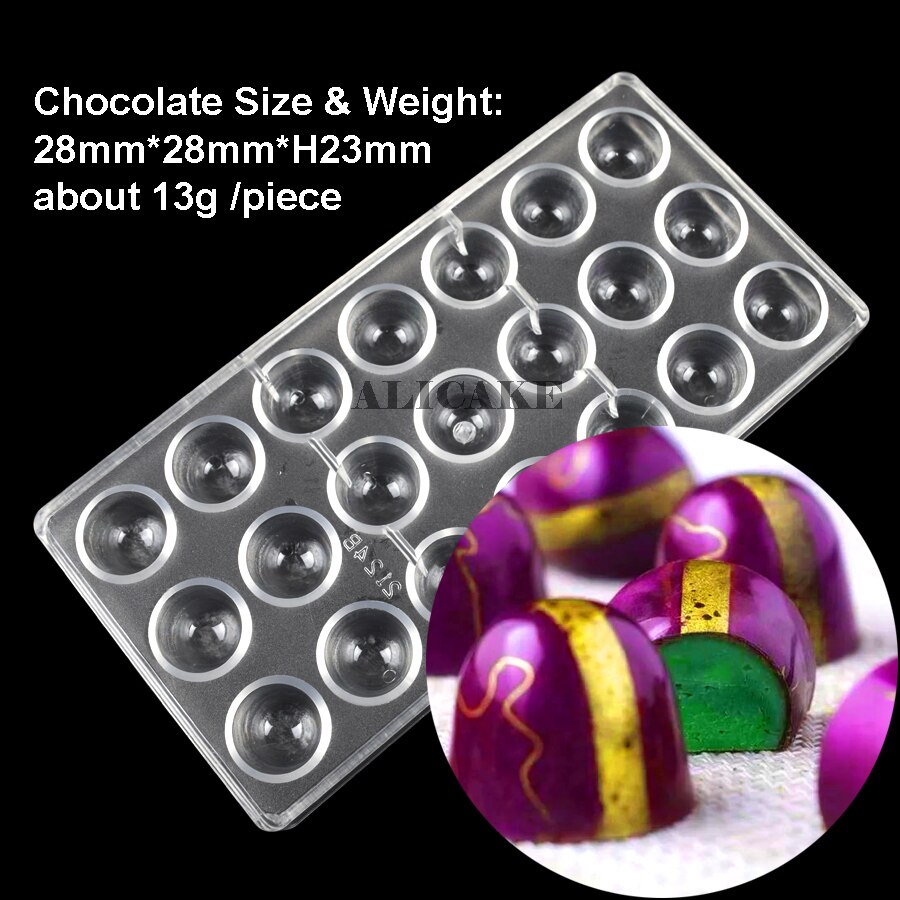 3D Polycarbonaat Chocolade Mallen Gereedschap Lade Vorm Mal Voor Chocolade Bar Cakevorm Zoetwaren Bakken Gebak Bakkerij Gereedschap: 2124B