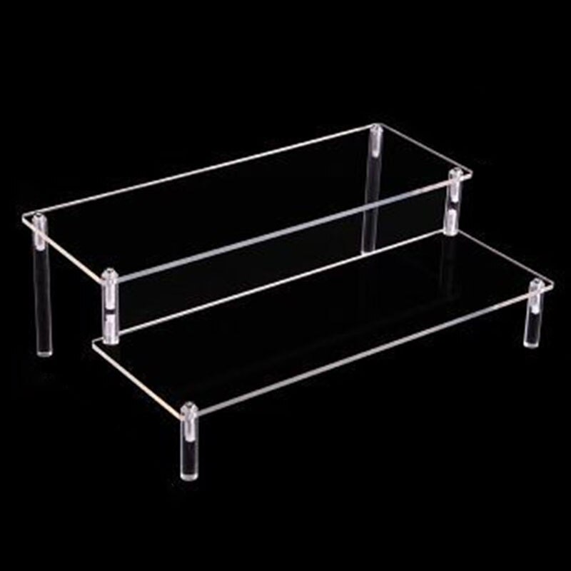 Decoration Display Stand Transparent Clear Single/Double Layer Detachable: Double Layer