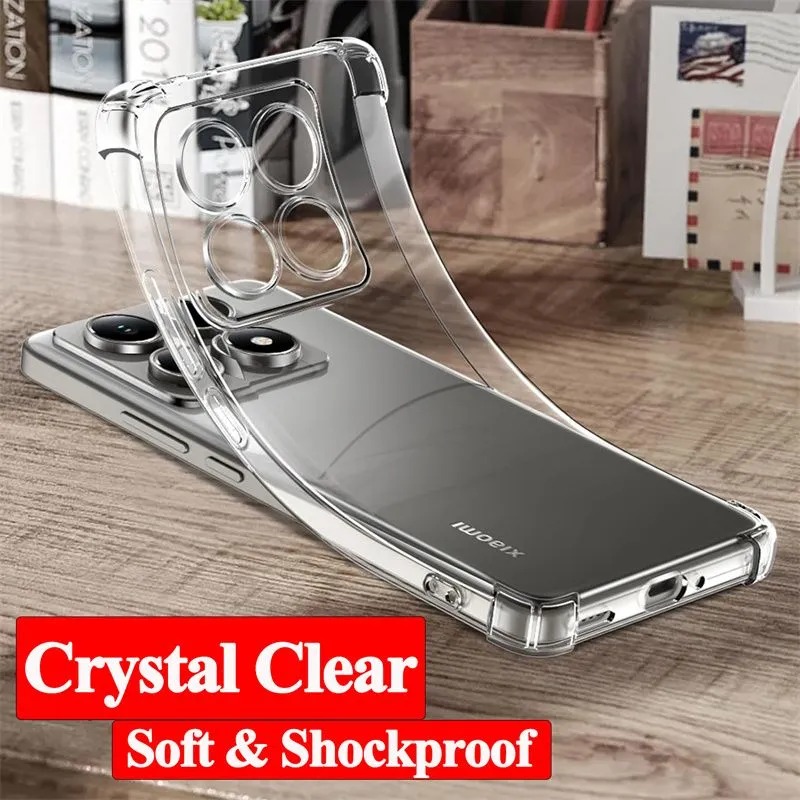 Coque pour Xiaomi 15 14 13 15T 14T 13T 12T Pro Lite housse de protection quatre coins antichoc Coque Fundas