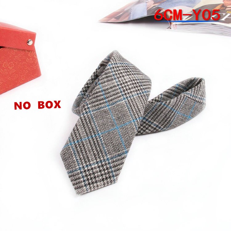 Corbata estrecha de lana de para el trabajo masculino, corbata informal para el novio de la boda, corbatas de 6CM, corbata Formal, corbatas para el novio, para hombres: Y05