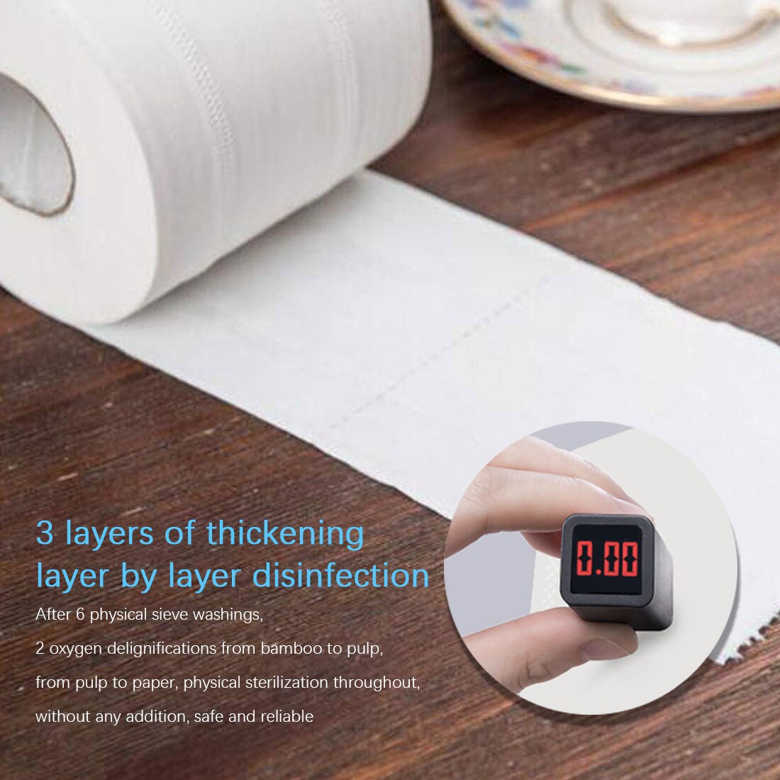 6/8/10/12 Rolls Home Kitchen Toilet Roll Paper Tissue Smooth Soft Toilet Paper Car Accessories Interior Car Paper Towels