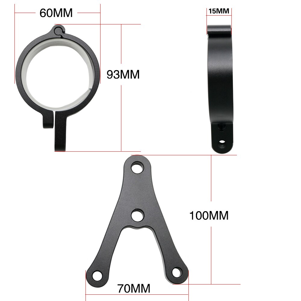 Soporte de faro delantero de 7 pulgadas para motocicleta, accesorios de montaje de horquilla, Cafe Racer para Suzuzki Kawasaki