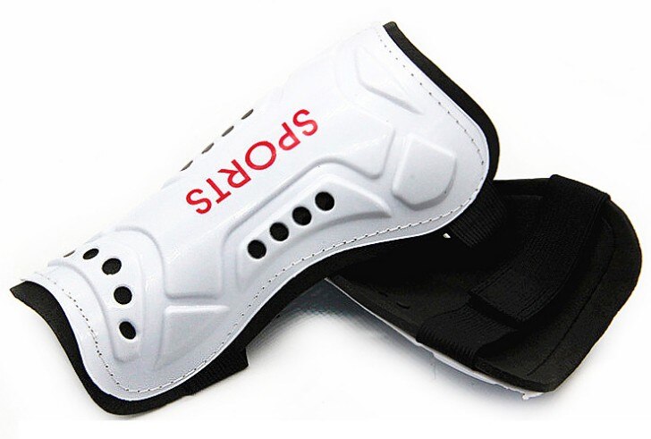 Voetbal gear Leggings board bandage ingevoegd in kinderen en volwassenen in kalf ondersteuning training game board: white