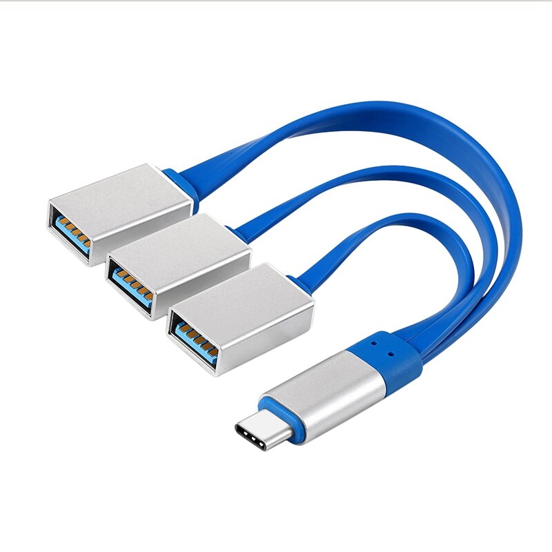 Adaptador Usb 3,1 tipo C Hub multipuerto 3 en 1 Usb C a Usb 3,0 + 2 X Usb 2,0 Char.