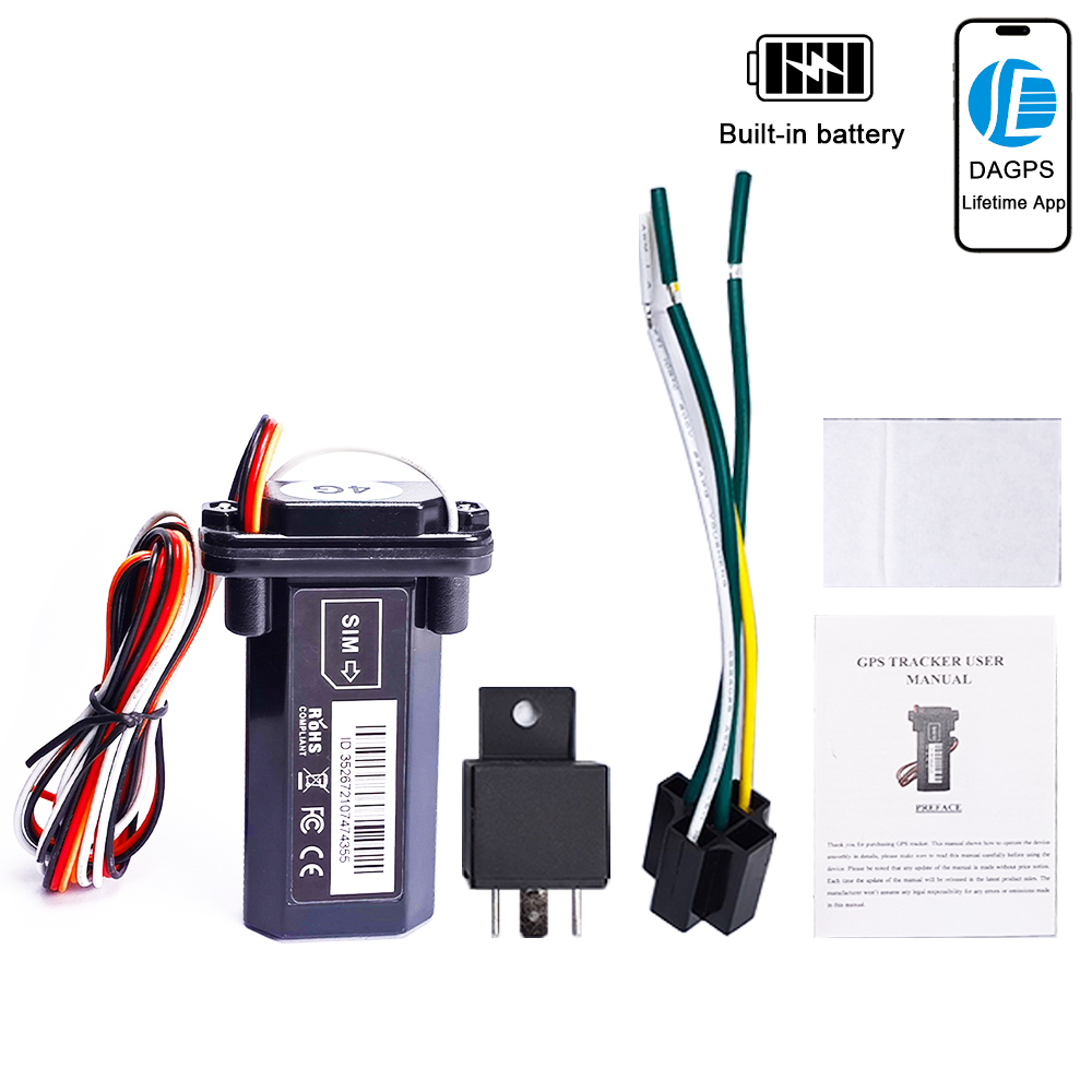 Lokalizator GPS T12 z wbudowaną baterią ST-901 12~80V szeroki zakres napięcia robić samochodu motocykla pojazdu urządzenie GPS z aplikacją na całe życie: Ciemnoszary