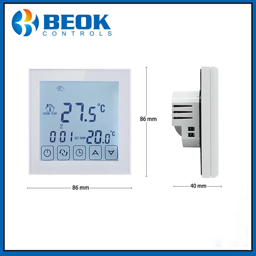 TDS23-EP or TDS21-EP Touch Screen Underfloor Heating Thermostat Room Thermostat Temperature Control for Electric Warm Floor