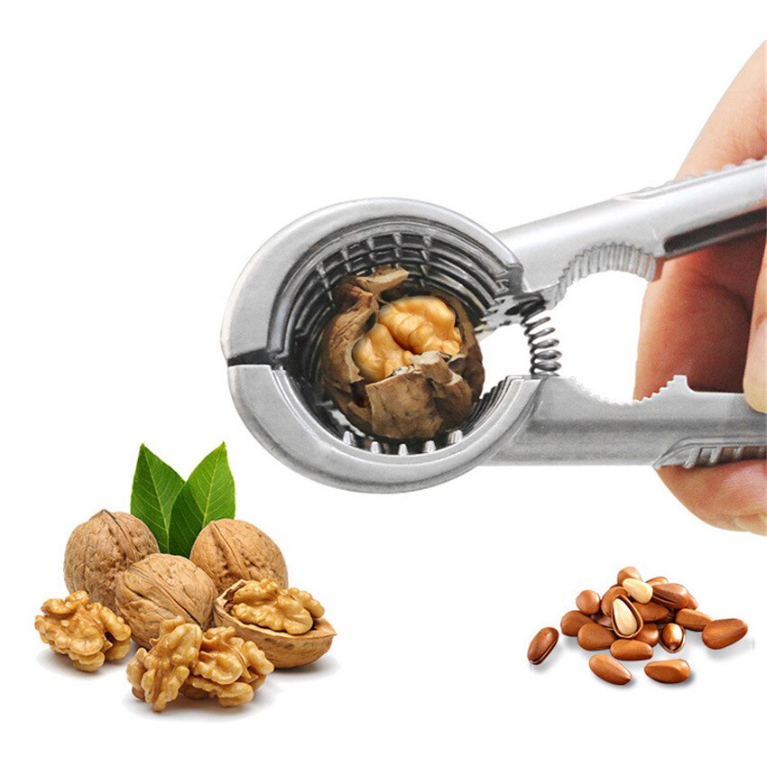 Zinc Alloy Nutcracker Sheller Crack almond Walnut Pecan Hazelnut Filbert Nut Kitchen Nut Sheller Clip Tool Clamp Plier Cracker