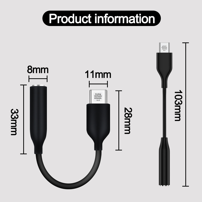 Cable de Audio USB tipo C a conector de 3,5mm para Samsung Galaxy S20, S21, S22, Ultra Note 20 Plus, cable adaptador USB C a Aux 3,5