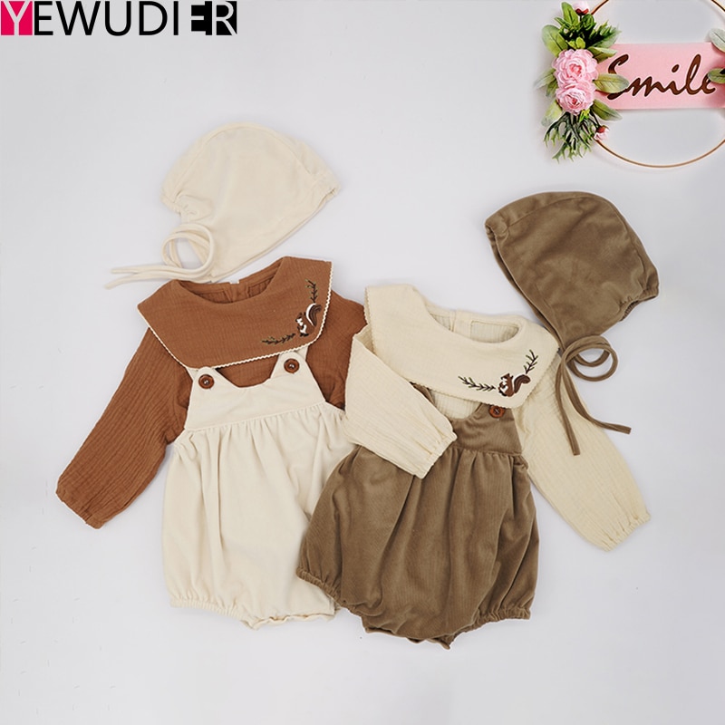 bébé fille vêtements automne hiver infantile bambins barboteuse combinaison ensemble mignon tenue pour filles Boutique de