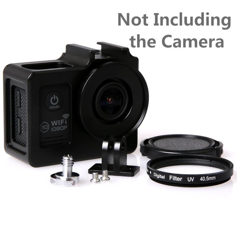 Soocoo-carcasa protectora de aleación para SJCAM SJ4000 Air SJ5000 H9R SJ9000, accesorios C30, funda con marco de Metal y filtro UV