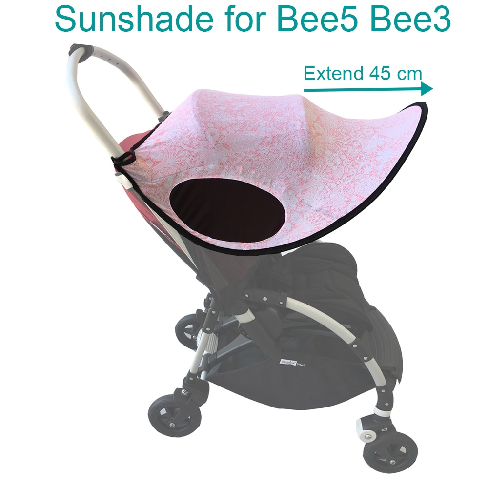 Op maat gemaakte kinderwagen accessoires zonnescherm zonneklep kap uv-hoes zonnescherm uitschuifbaar voor bugaboo bee 5 bee 3