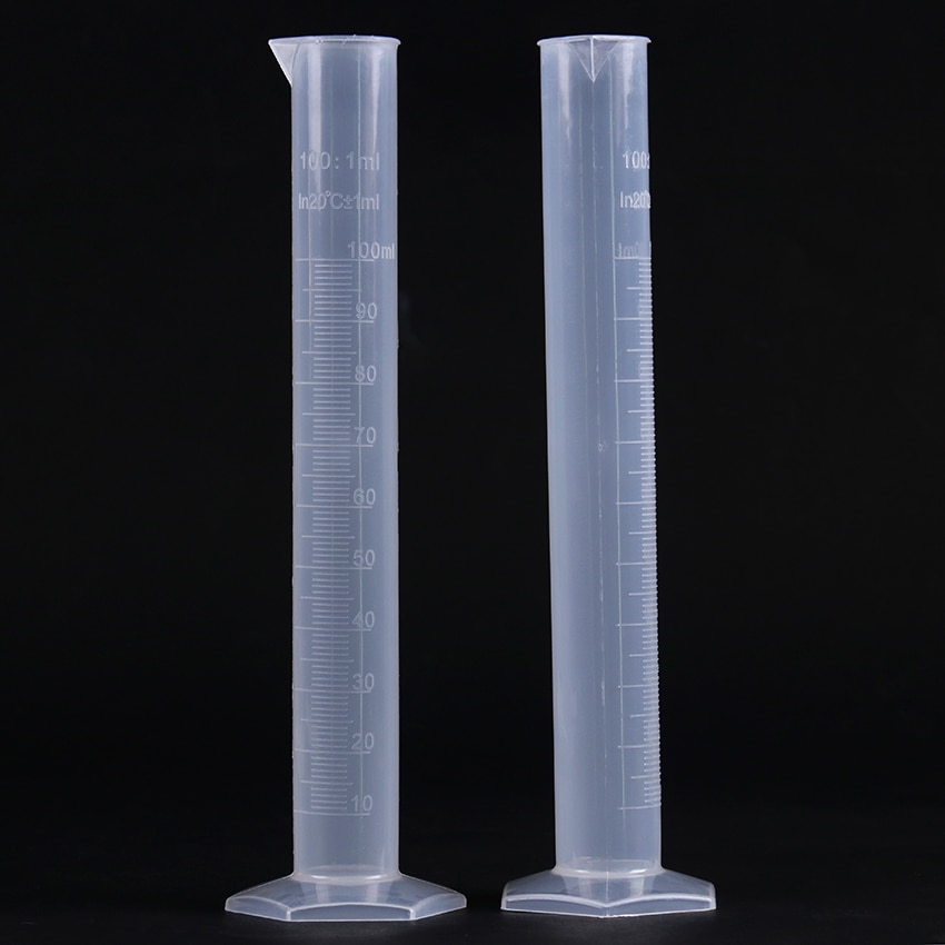 100Ml Transparant Plastic Afgestudeerd Buis Vloeistof Meting Afgestudeerd Cilinder Laboratorium-Specifieke Laboratorium Benodigdheden