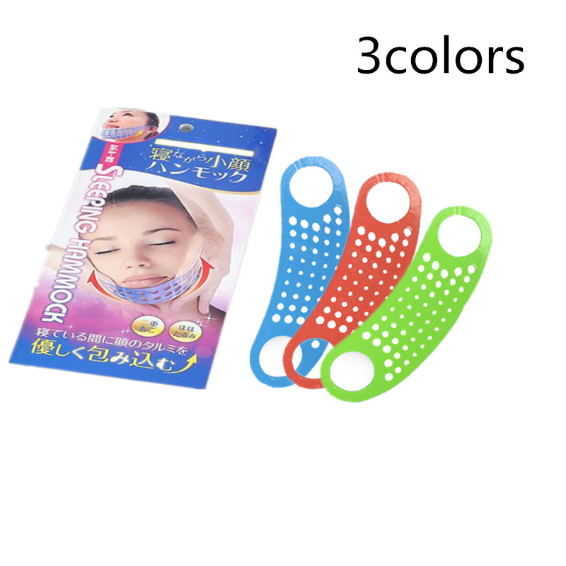 3 Kleuren Multifunctionele Professionele Slaap Silicagel Mesh Ademende Dunne Gezicht Bandage Voor Vrouwen Lift Gezicht Care Tool