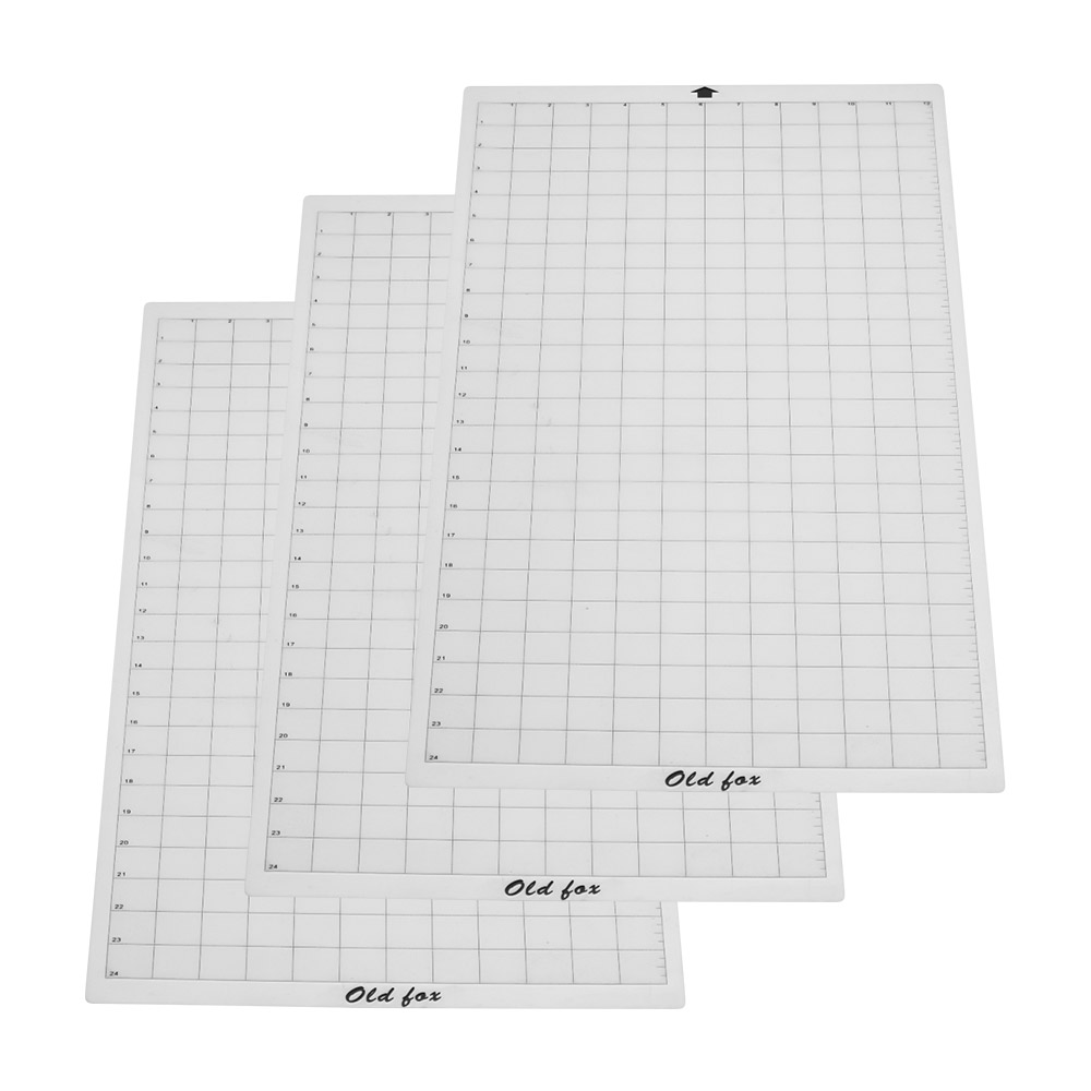 Replacement Cutting Mat Adhesive Mat with Measuring Grid 12 * 24 Inch for Silhouette Cameo Cricut Explore Plotter Machine