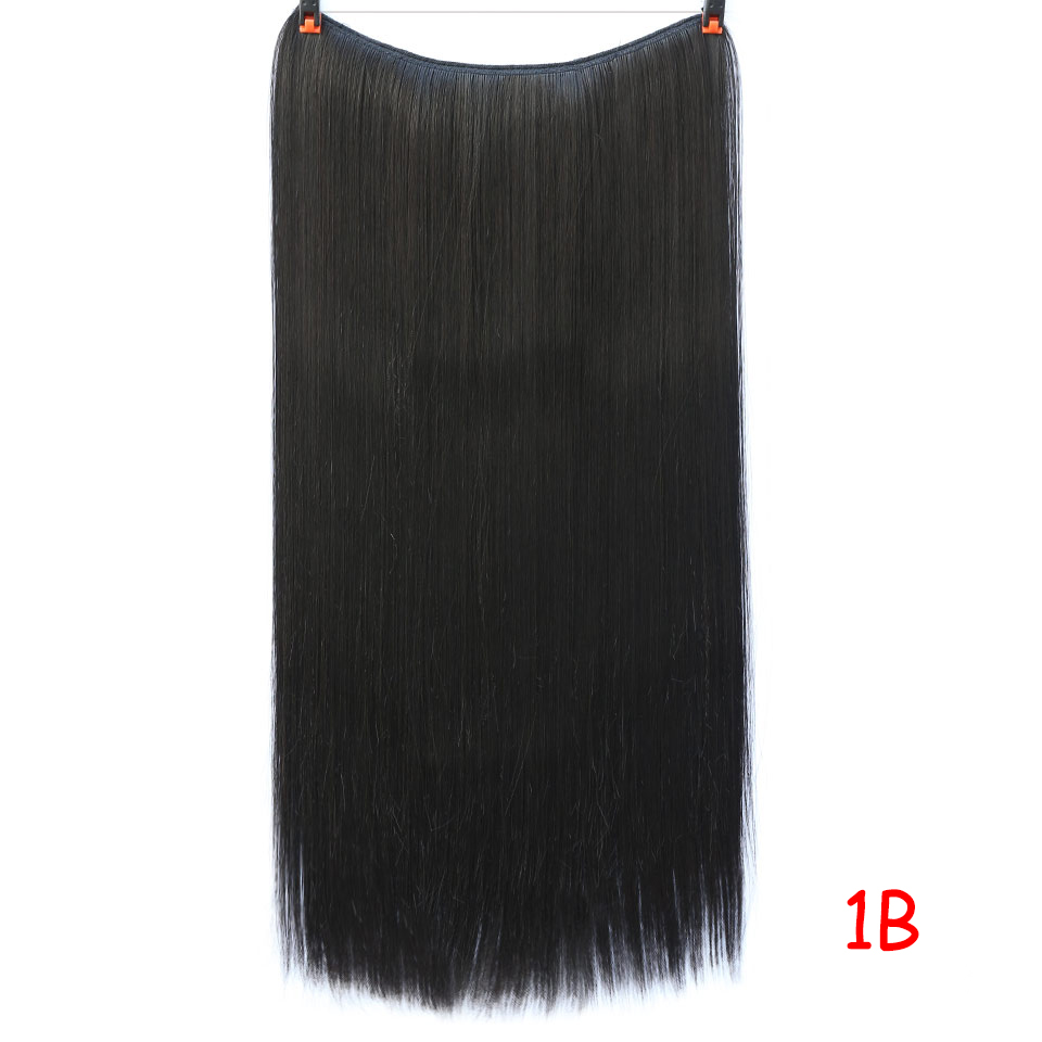 Extensiones de pelo Natural liso WERD, extensiones de pelo Artificial de fibra química de alta temperatura, pelo grande ondulado