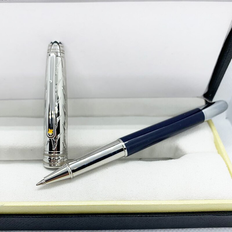 Wahaha donkerblauw lichtblauw kleine vos vulpennen handtekening balpen inkt