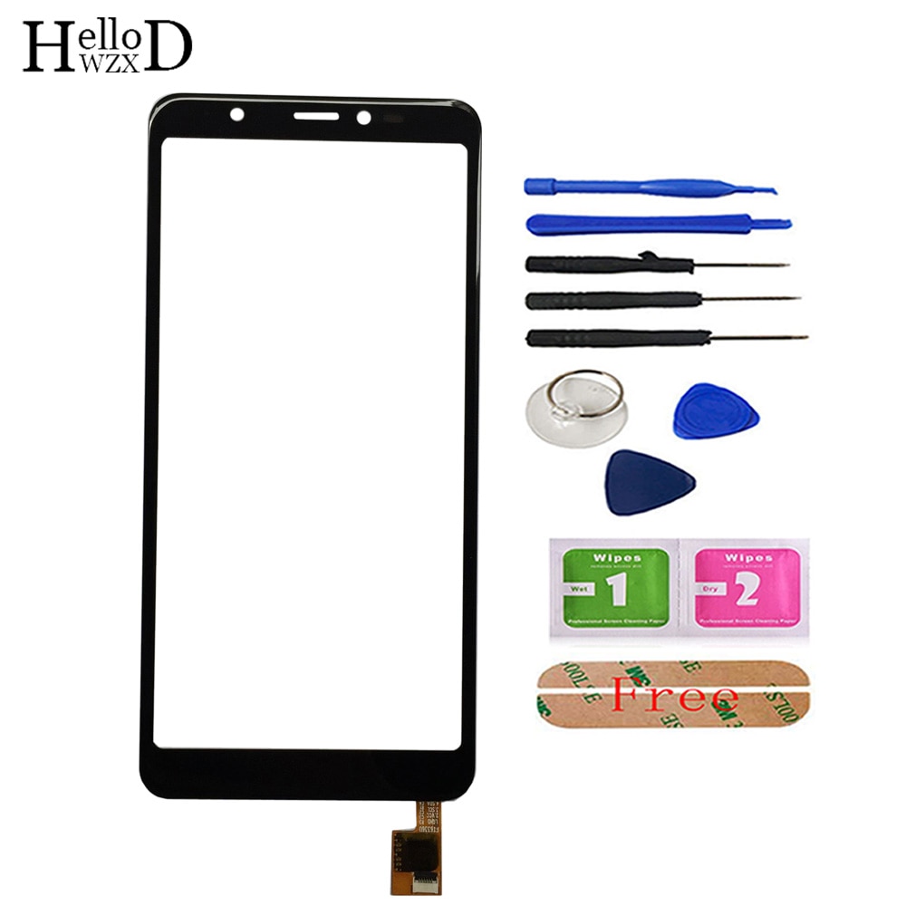 5.45 "tela de toque para wiko y60 y 60 touch screen painel digitador sensor reparo do telefone toque lente vidro ferramentas
