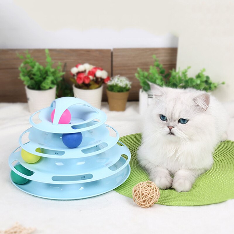 Jouets pour chats en animaux | Tour Interactive, pistes disque entraînement, plaque d'amusement, disque d'intelligence, balles de jouets pour chats pour tranchage, fournitures pour animaux de compagnie