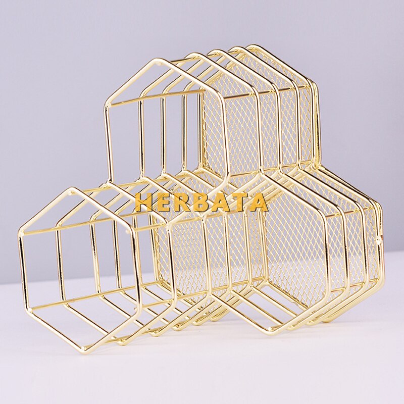Metal pen pencil holder multifunctional desktop storage container desk organizer combination Office Accessories CL-2546