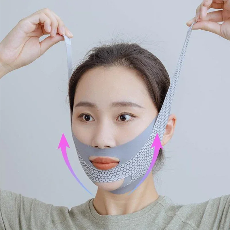 Face-Lift Mit Schlaf Gesicht V Shaper Gesichts Abnehmen Verband Entspannung Form Lift Reduzieren Doppel Kinn Gesicht Dünnen Band Massage