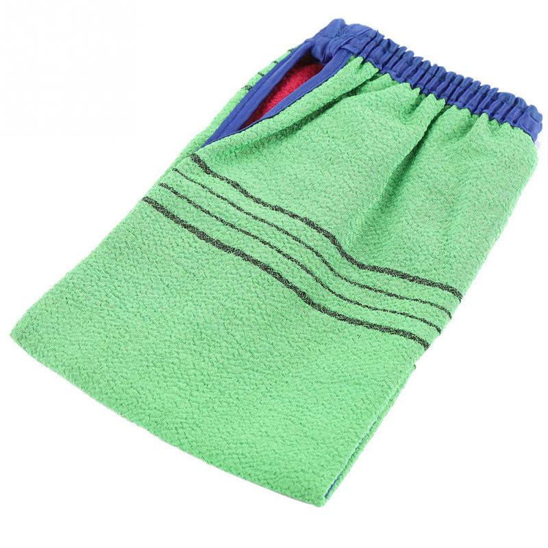 1PC Douche Spa Exfoliator dubbelzijdig Bad Glove Body Reiniging Spa Massage Scrub Mitt Wrijven Dode Huid Verwijderen badkamer Producten